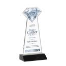 Diamond Full Color Black Crystal Trophy