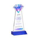 Diamond Full Color Blue Crystal Trophy