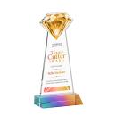 Diamond Full Color Prismatic Crystal Trophy