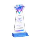 Diamond Full Color Sky Blue Crystal Trophy