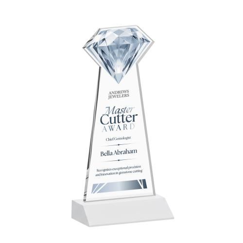 Awards and Plaques - Crystal Trophies - Diamond Full Color Fagan Crystal Trophy