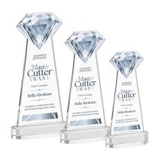 Diamond Full Color on Alberton Base Clear Crystal Trophy - Crystal Trophies
