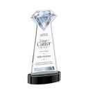 Diamond Full Color on Alberton Base Black Crystal Trophy