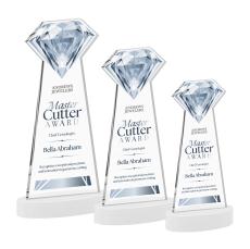 Diamond Full Color on Alberton Base Fagan Crystal Trophy - Custom Trophies