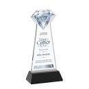 Diamond Full Color on Hartford Base Black Crystal Trophy
