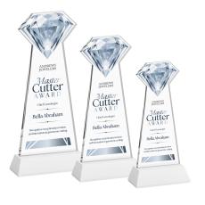 Diamond Full Color on Hartford Base Fagan Crystal Trophy - Crystal Trophies