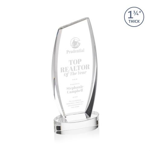 Awards and Plaques - Crystal Trophies - Colorado on Base Clear Peaks Crystal Trophy