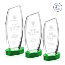 Colorado on Base Green Peaks Crystal Trophy - Crystal Trophies