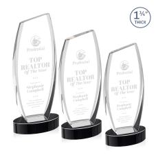 Colorado on Base Black Peaks Crystal Trophy - Crystal Trophies