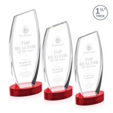 Colorado on Base Red Peaks Crystal Trophy - Crystal Trophies