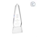 Cheswick on Pruitt Base Clear Obelisk Crystal Trophy