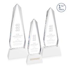 Cheswick on Pruitt Base Fagan Obelisk Crystal Trophy - Crystal Trophies