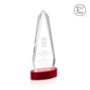 Cheswick on Alberton Base Red Obelisk Crystal Trophy