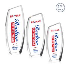 Colorado Full Color Clear Peaks Crystal Trophy - Custom Trophies