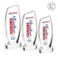 Colorado Full Color on Base Clear Peaks Crystal Trophy - Custom Trophies