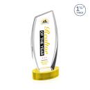 Colorado Full Color on Base Gold Peaks Crystal Trophy