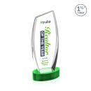 Colorado Full Color on Base Green Peaks Crystal Trophy