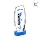 Colorado Full Color on Base Sky Blue Peaks Crystal Trophy