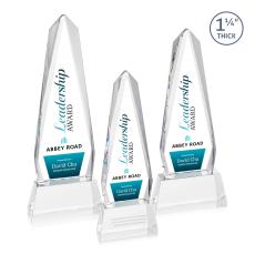 Cheswick Full Color on Pruitt Base Clear Obelisk Crystal Trophy - Custom Trophies