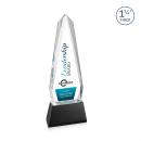 Cheswick Full Color on Pruitt Base Black Obelisk Crystal Trophy