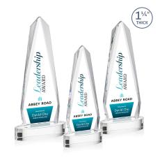 Cheswick Full Color on Alberton Clear Obelisk Crystal Trophy - Custom Trophies