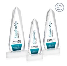 Cheswick Full Color on Alberton Base Fagan Obelisk Crystal Trophy - Custom Trophies