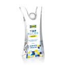 Full Color Barajas 8" Crystal Trophy