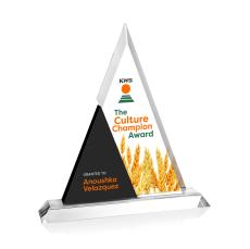 Washburn Full Color Pyramid Crystal Trophy - Custom Trophies