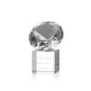 Diamond on Cube Diamond Crystal Trophy