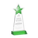 Starlite Green Crystal Trophy