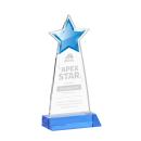 Starlite Sky Blue Crystal Trophy