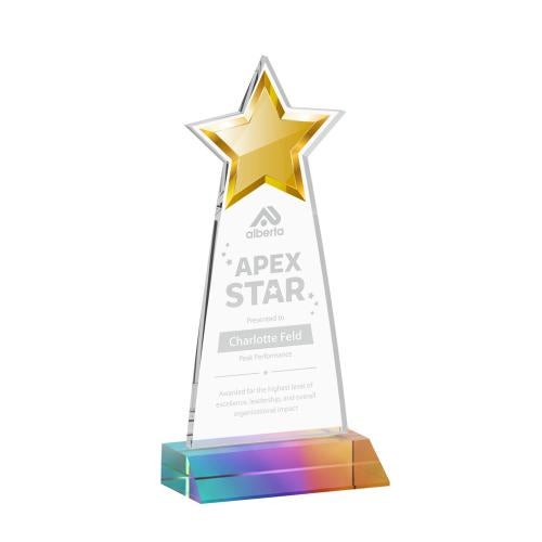 Awards and Plaques - Crystal Trophies - Starlite Prismatic Crystal Trophy
