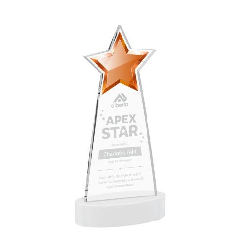 Awards and Plaques - Crystal Trophies - Starlite on Alberton Base Fagan Crystal Trophy