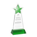 Starlite on Hartford Base Green Crystal Trophy