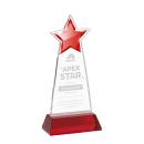 Starlite on Hartford Base Red Crystal Trophy