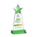 Starlite Full Color Green Crystal Trophy