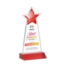 Starlite Full Color Red Crystal Trophy