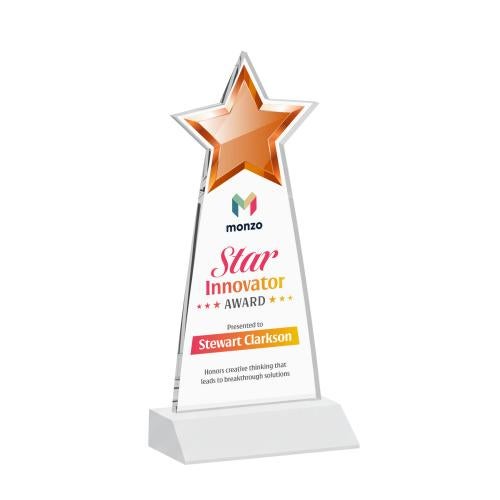 Awards and Plaques - Crystal Trophies - Starlite Full Color Fagan Crystal Trophy