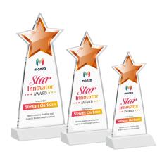 Starlite Full Color Fagan Crystal Trophy - Star Trophies