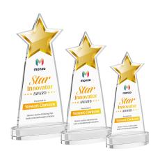 Starlite Full Color on Alberton Base Clear Crystal Trophy - Custom Trophies