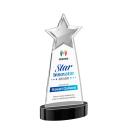 Starlite Full Color on Alberton Base Black Crystal Trophy