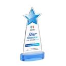 Starlite Full Color on Alberton Base Sky Blue Crystal Trophy