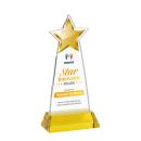 Starlite Full Color on Hartford Base Gold Crystal Trophy