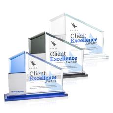 Castlewood Full Color Peaks Crystal Trophy - Crystal Trophies