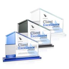 Castlewood Full Color Silver Crystal Trophy - Custom Trophies