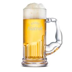 Muscle Man Beer Stein - Deep Etch - Beer Glasses