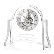 Shipley Clock - Silver - Crystal Trophies