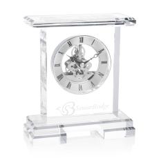 Spaulding Clock - Silver - Crystal Trophies