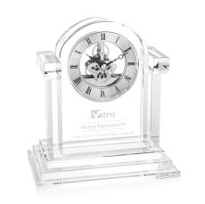 Addison Clock - Silver - Crystal Trophies