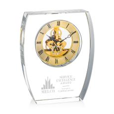 Grant Clock - Gold - Crystal Trophies